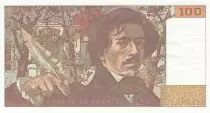 Francia 100 Francs - Delacroix - 1981 - Serial V.49 - Faute