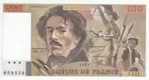 Francia 100 Francs - Delacroix - 1987 - Serial J.121