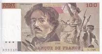 Francia 100 Francs - Delacroix - 1990 - Serial A.188 - P.154