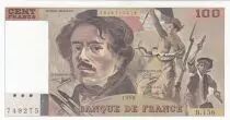 Francia 100 Francs - Delacroix - 1990 - Serial B.158
