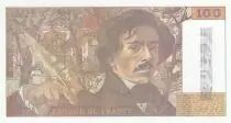 Francia 100 Francs - Delacroix - 1990 - Serial F.143 - BDF cancel bar