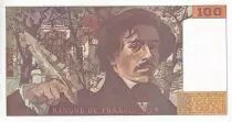 Francia 100 Francs - Delacroix - 1990 - Serial Q.177 - P.154