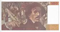 Francia 100 Francs - Delacroix - 1990 - Serial Q.177 - P.154