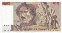 Francia 100 Francs - Delacroix - 1990 - Series B.168