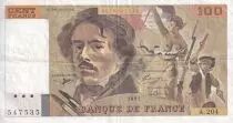 Francia 100 Francs - Delacroix - 1991 - Serial A.204 - P.154