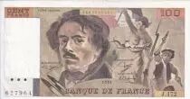 Francia 100 Francs - Delacroix - 1991 - Serial J.172 - P.154