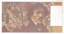 Francia 100 Francs - Delacroix - 1991 - Serial J.285