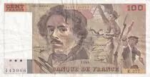 Francia 100 Francs - Delacroix - 1991 - Serial K.277