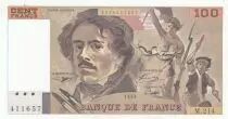 Francia 100 Francs - Delacroix - 1993 - Serial M.214