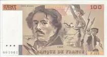 Francia 100 Francs - Delacroix - 1993 - Serial P.223 - One-sided fault