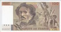 Francia 100 Francs - Delacroix - 1995 - Serial N.298 - Last Alphabet