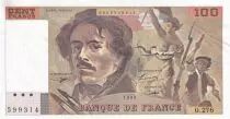 Francia 100 Francs - Delacroix - 1995 - Serial O.276 - P.154