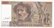 Francia 100 Francs - Delacroix - Sign Vigier - 1995 - Serial C.257 - P.154