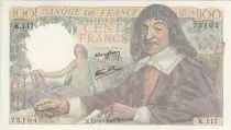 Francia 100 Francs - Descartes - 12-10-1944 - Serial K.117