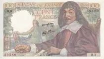 Francia 100 Francs - Descartes - 15-05-1942 - Serial B.3 - P.101