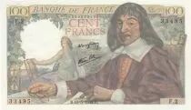 Francia 100 Francs - Descartes - 15-05-1942 - Serial F.2
