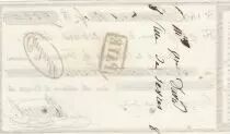 Francia 100 francs - French bank receipt - Serial 149 - 1858