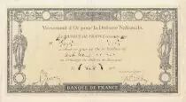 Francia 100 francs - Gold Payment Receipt for National Defence - 1916