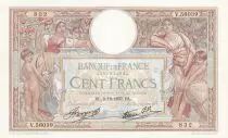 Francia 100 Francs - Luc Olivier Merson - 02-12-1937 - Serial V.56039 - P.69