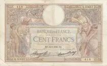 Francia 100 francs - Luc Olivier Merson - 06-08-1936 - Serial Q.50652