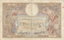Francia 100 Francs - Luc Olivier Merson - 07-02-1935 - Series F.47442