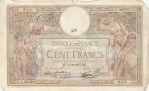 Francia 100 Francs - Luc Olivier Merson - 09-12-1937 - Serial S.56262