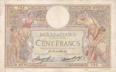 Francia 100 Francs - Luc Olivier Merson - 12-03-1936 - Serial W.50750