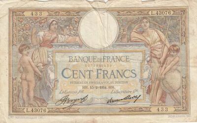 Francia 100 Francs - Luc Olivier Merson - 15-02-1934 - Series L.43076