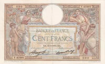 Francia 100 Francs - Luc Olivier Merson - 15-04-1937 - Serial C.53816 - P.69