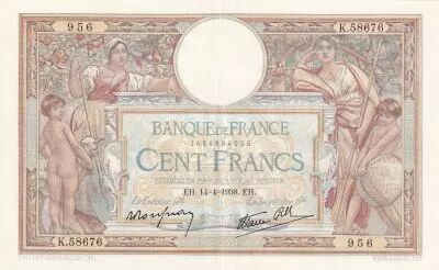 Francia 100 Francs - Luc Olivier Merson - 15-04-1937 - Serial C.53816 - P.69