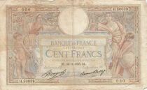 Francia 100 Francs - Luc Olivier Merson - 28-11-1935 - Series H.50039