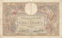 Francia 100 Francs - Luc Olivier Merson - 29-08-1928 - Serial V.22521