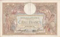 Francia 100 Francs - Luc Olivier Merson - 30-09-1937 - Serial X.55670 - P.69