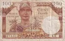 Francia 100 Francs - Mercury - French Treasury - 1947 - Serial K.3 - F - P.11
