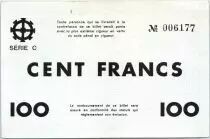 Francia 100 Francs , Mulhouse Chambre de Commerce, S&eacute;rie C