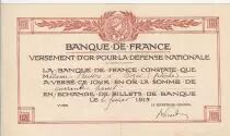 Francia 100 Francs - Versement d\'or pour la d�fense nationale - 02-02-1915 - VF+