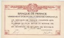 Francia 100 Francs - Versement d\'or pour la d�fense nationale - 31-07-1915 - VF+
