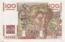 Francia 100 Francs - Young Farmer - 07-02-1952 - S&eacute;rie O.424