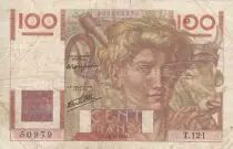 Francia 100 Francs - Young farmer - 31-10-1946 - Serial T.121