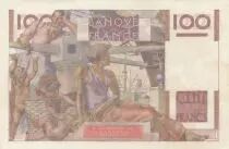 Francia 100 Francs - Young farmer - Reversed watermark - 01-04-1954 - Serial R.593 - P.128