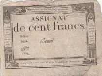 Francia 100 Francs 18 Nivose An III - 7.1.1795 - Sign. Benoit