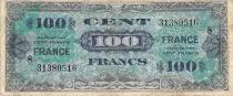 Francia 100 Francs Allied Military Currency - 1945 Serial 8 - F