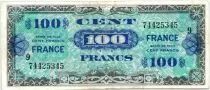 Francia 100 Francs Allied Military Currency - 1945 Serial 9