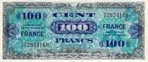 Francia 100 Francs Allied Military Currency - 1945 Without Serial - XF