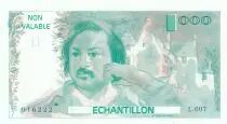 Francia 100 Francs Balzac 1980 - Serial L.007 - Echantillon - Uniface