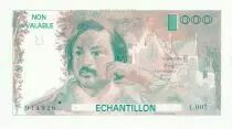 Francia 100 Francs Balzac 1980 - Serial L.007 - Echantillon