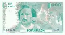 Francia 100 Francs Balzac 1980 - Serial L.008 - Echantillon - Uniface