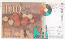 Francia 100 Francs C&eacute;zanne - 1998 -  Margin moved