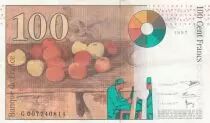 Francia 100 Francs C&eacute;zanne - VF 1998 various serials