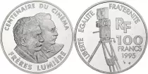 Francia 100 Francs Charlie Chaplin - 100 years of Cinema - 1995 Proof